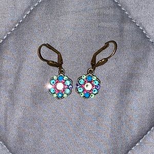 Rainbow flower Earrings